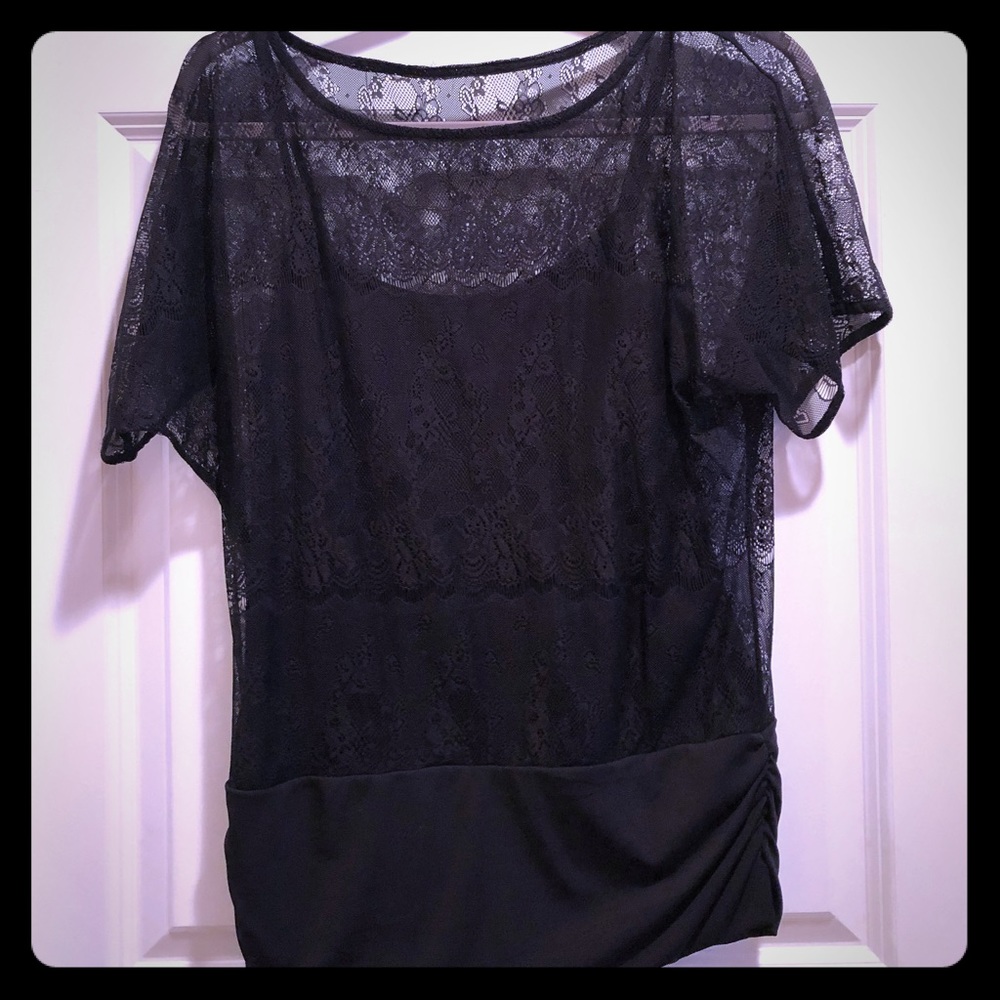 White House Black Market Classic Black Top